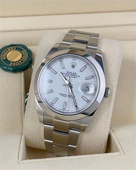 126300 white oyster rolex|rolex datejust 41 126300.